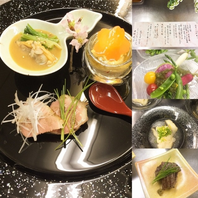 季節の旬を取り入れた和食コース1　Japanese Cuisin
