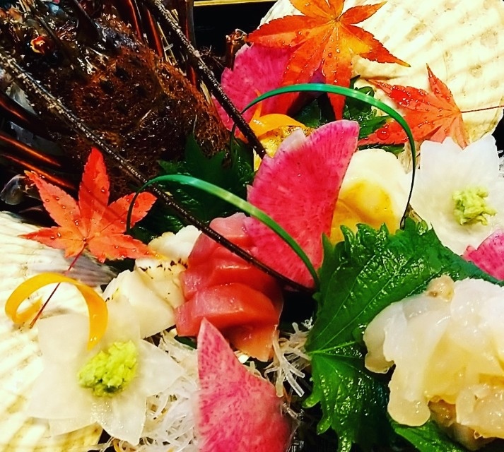 活伊勢海老、鮑、山形牛!活伊勢海老をご自宅にお持ち致します!チョコペンアート付き!『葵』コース*器全てお持ち致します!
