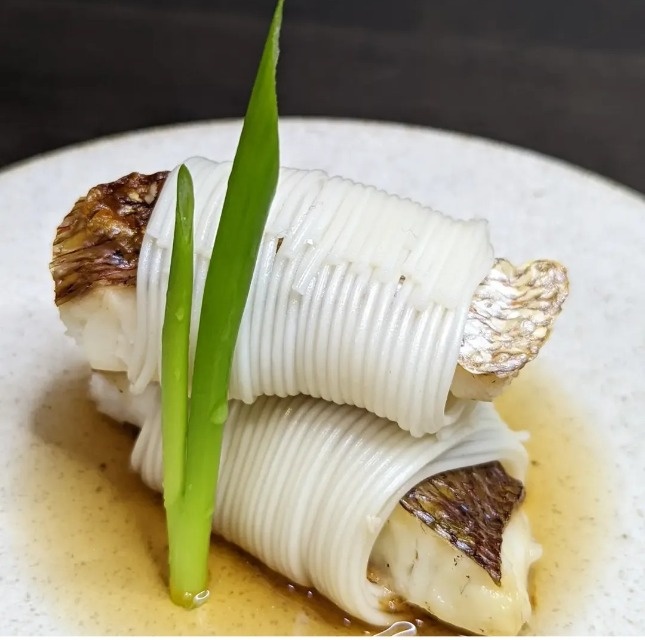 お肉無し、魚と、野菜のヘルシーコース